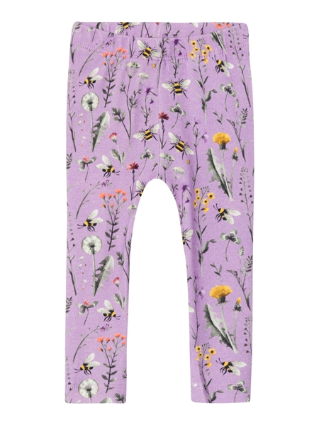 NAME IT Blomster Leggings Hubine Orchid Bloom 